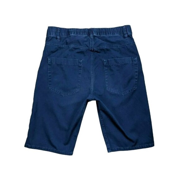 H&M Shorts  Boys Size 12-13 yrs  Good Vibes Drawstring Bermuda Chino  Blue - Picture 2 of 4